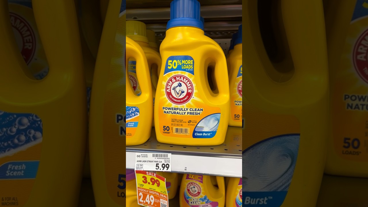 Arm & hammer laundry detergent deal better than Walgreens! #shopwithme #shopwithme #arm&hammer