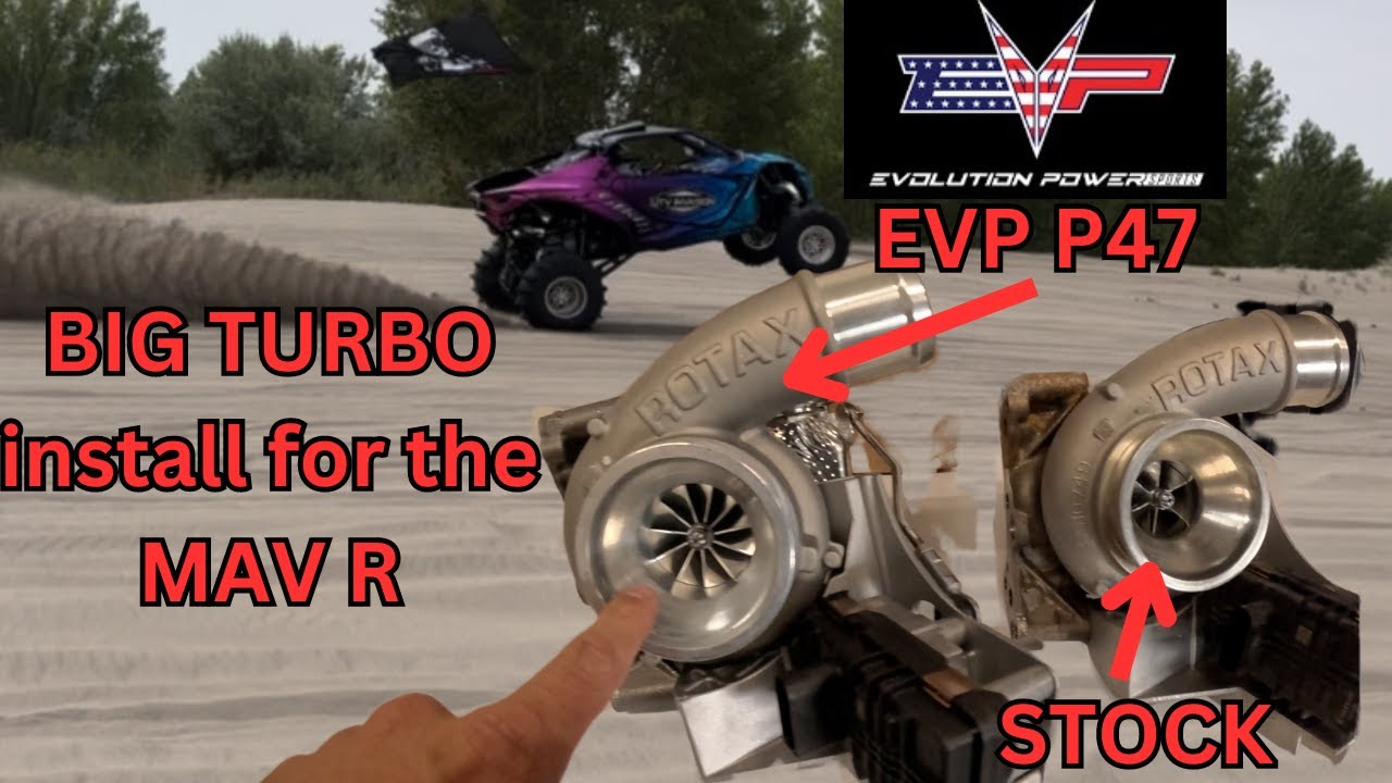 Установка большого турбонаддува Evolution Powersports P47 на Maverick R Бри... это потрясающе!!