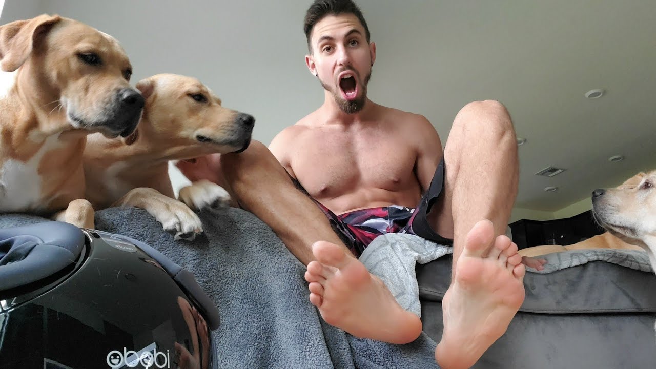 Massaging My Bare Feet