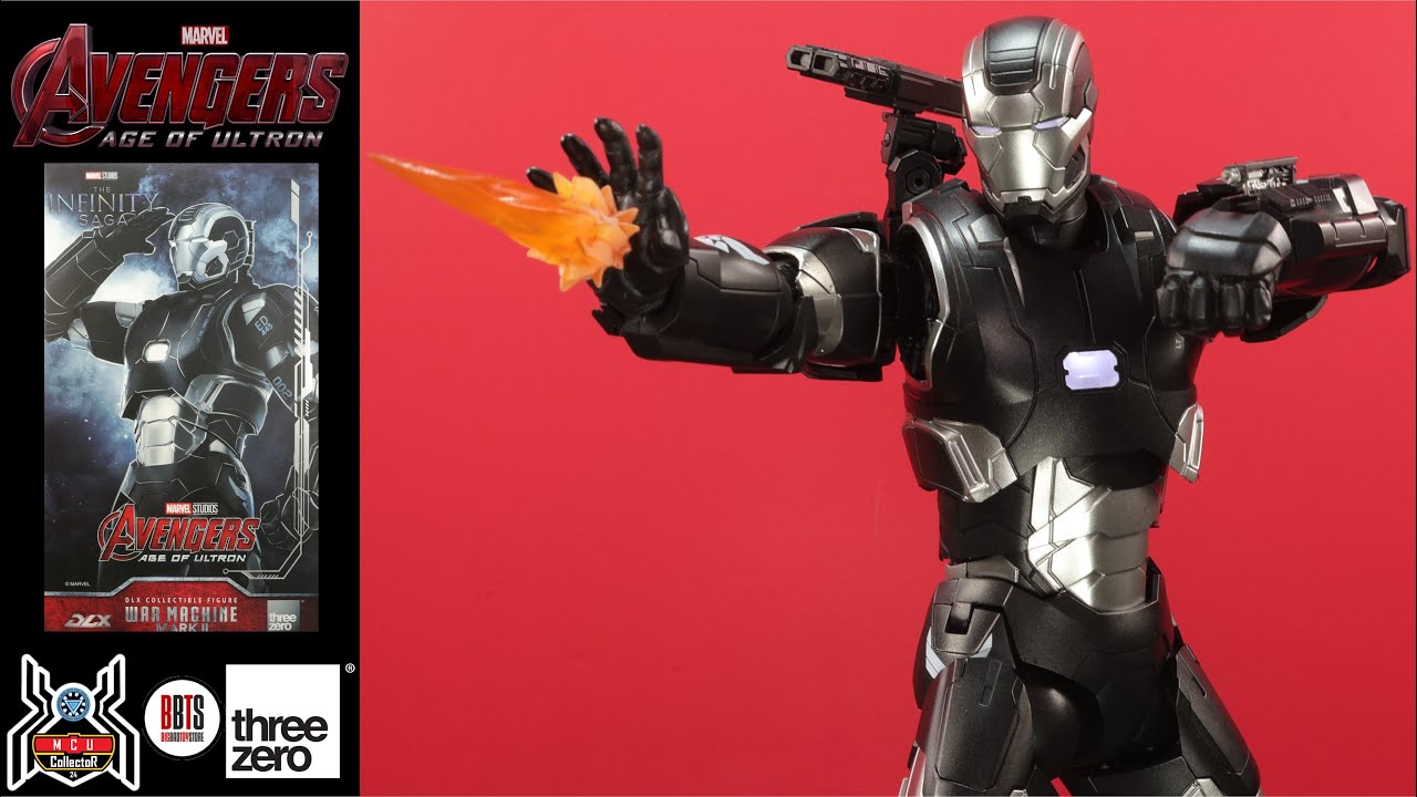 ThreeZero DLX WAR MACHINE Mark 2 Avengers Age Ultron Marvel Studios Infinity Saga MCU Figure Review