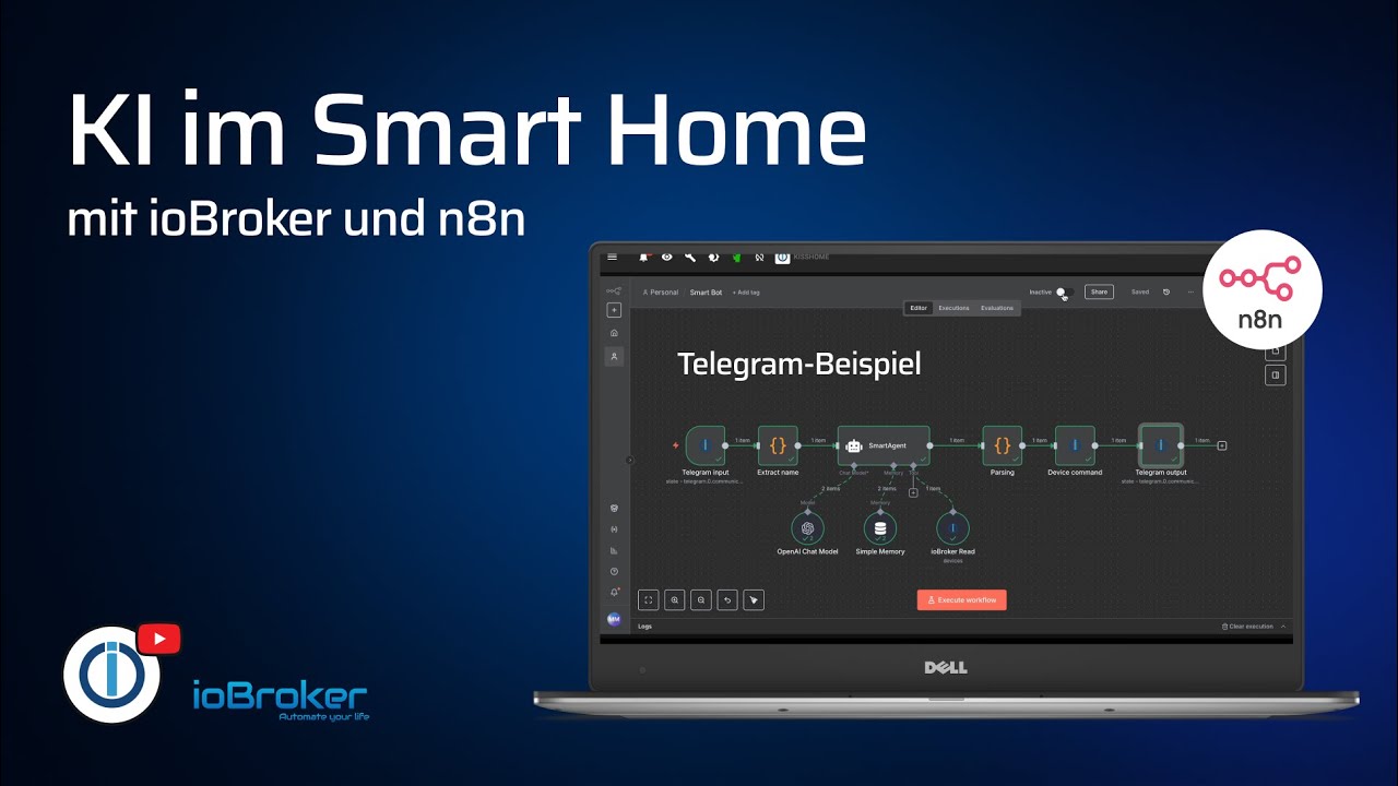 KI im Smart Home: ioBroker plus n8n &ndash; Intelligente Steuerung mit KI-Agent