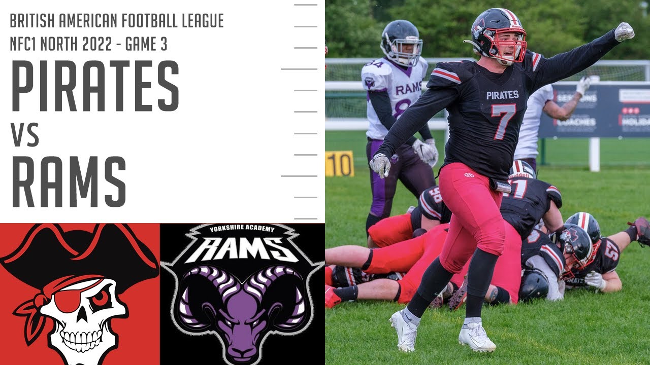 Pirates vs Rams | British American Football Highlights | East Kilbride Pirates 2022 Game Three