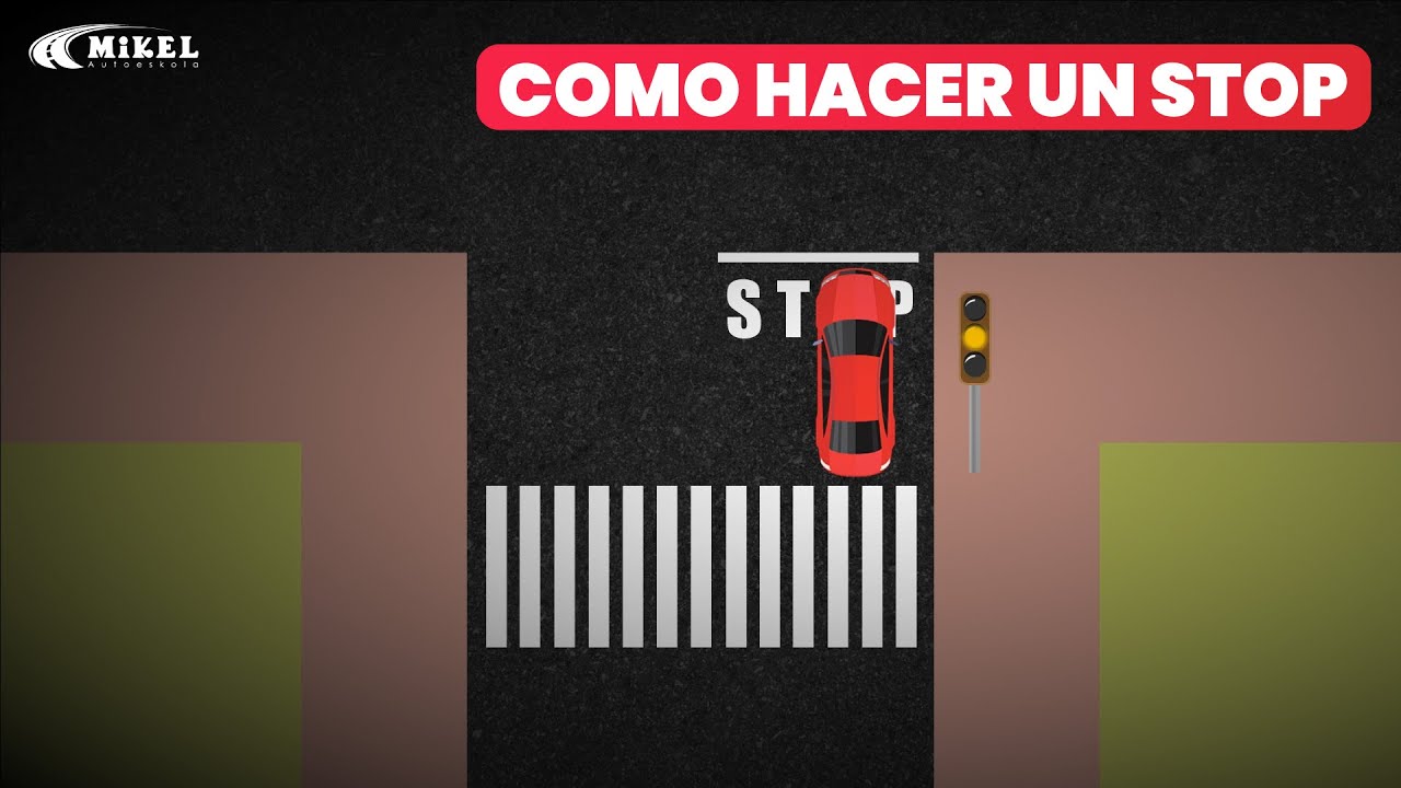 🛑 Cómo Hacer Un STOP Correctamente | Autoescuela Mikel
