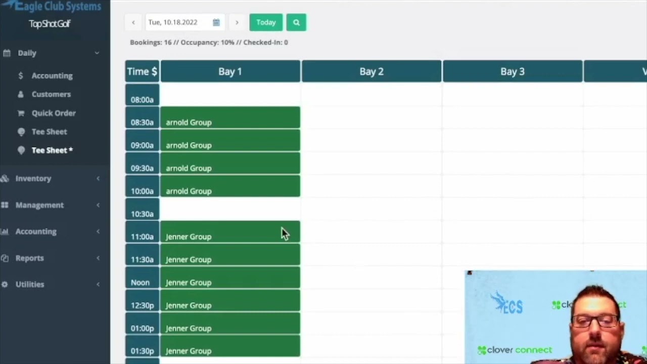 ECS Simulator/Indoor Golf Bookings