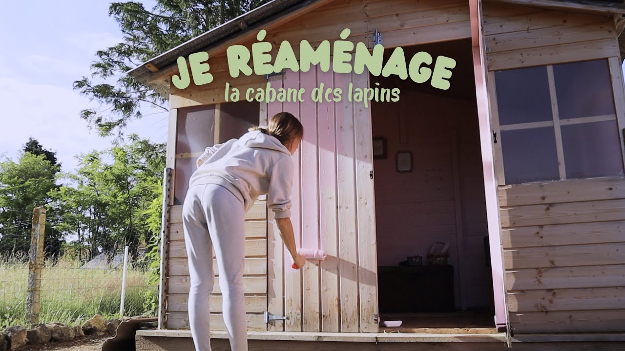 Je transforme la cabane des lapins (peinture & déco)