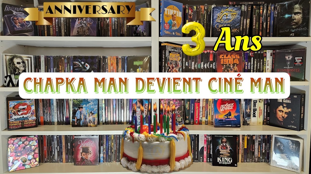 3 ANS DE YOUTUBE D&Eacute;J&Agrave;...CIN&Eacute; MAN LE NOUVEAU NOM DE LA CHA&Icirc;NE ( collec de blu-ray sp&eacute;cial )