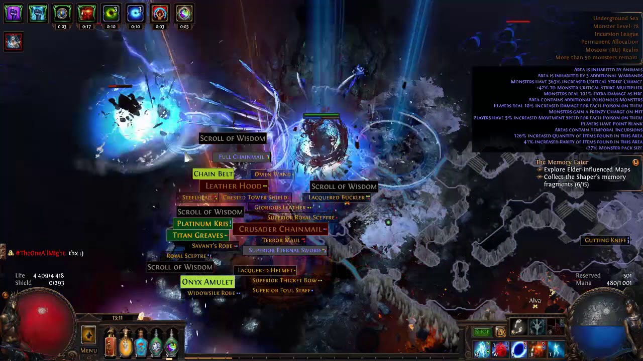 MF FlickerWand Triple Arc Inquisitor