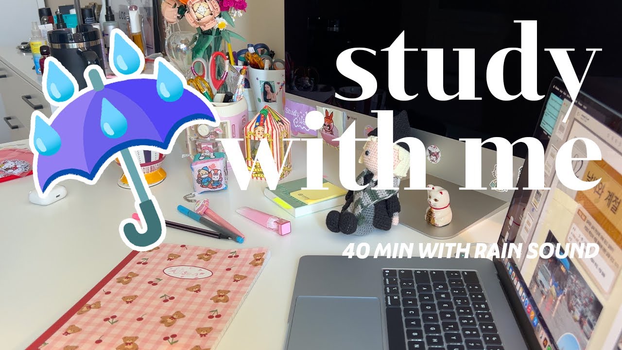 🌧️ 40 Min Rain Sounds for Studying | No Ads, Pure Focus
