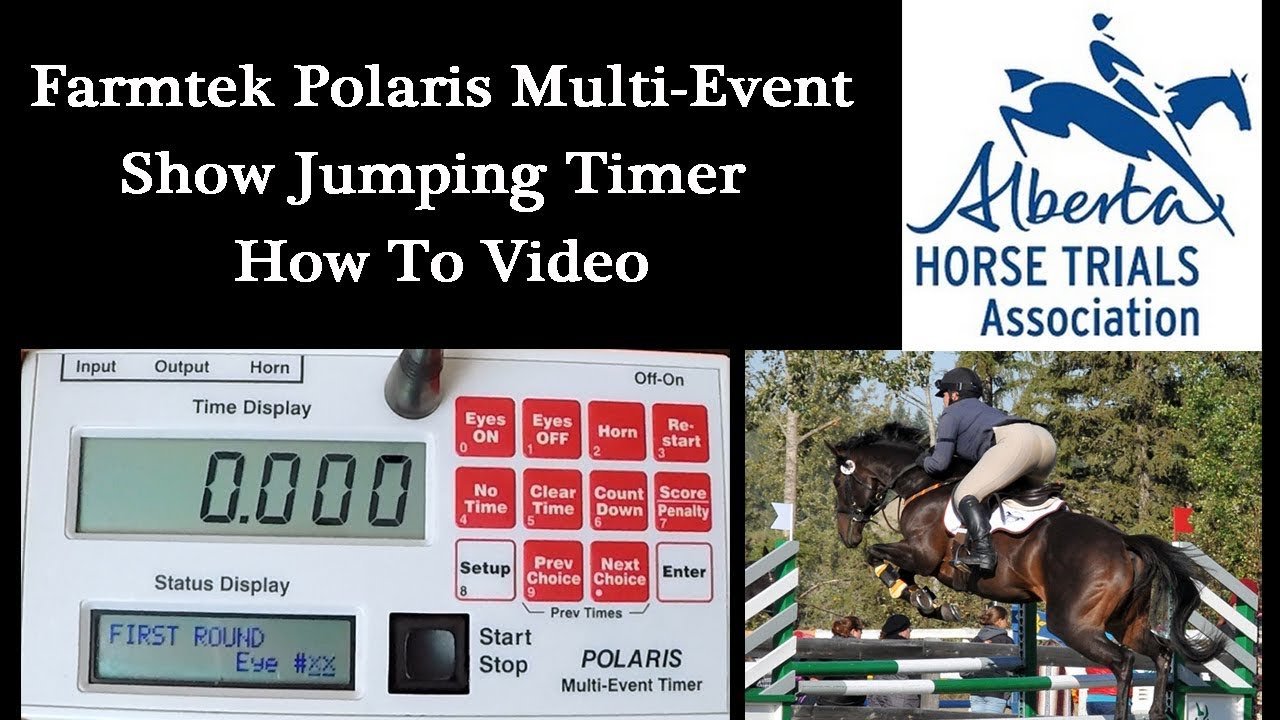 How To Use AHTA Show Jumping Timers - Video Tutorial - Polaris Electronic Timing System
