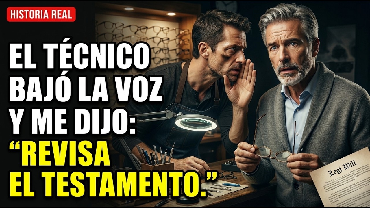 Llevé a reparar las gafas de mi difunta esposa… El técnico susurró: Revisa el testamento. Tú sigues.