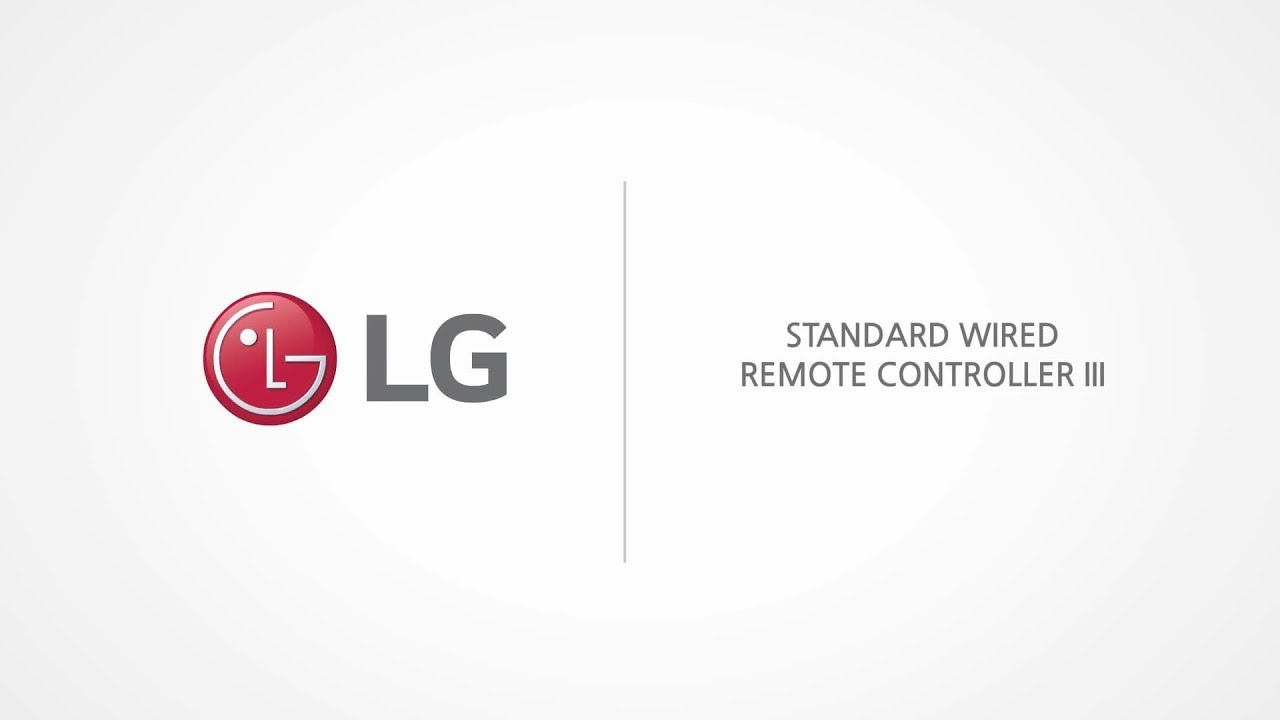 LG HVAC : Standard Wired Remote Controller Introduction | LG