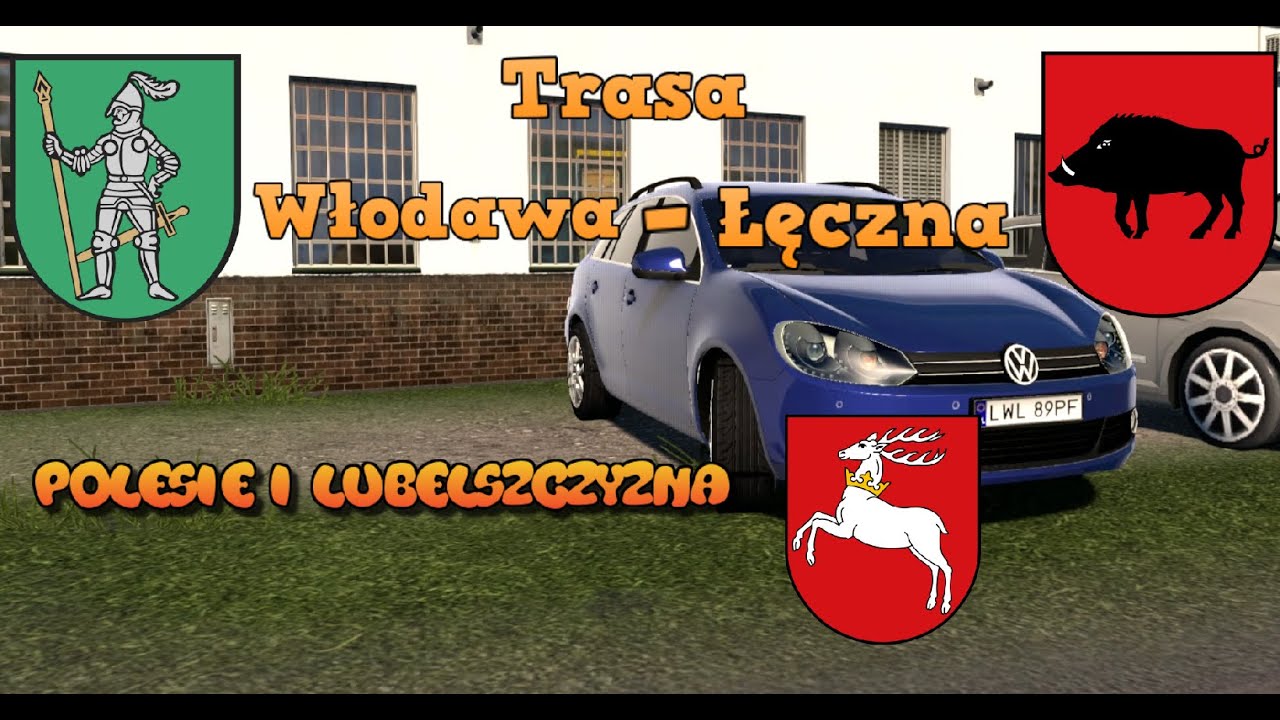 ETS2 Trasa Włodawa - Łęczna Polesie i Lubelszczyzna