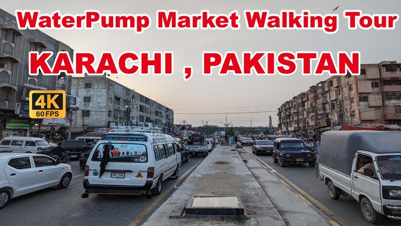 Water Pump Market Walking Tour | Karachi Pakistan | Full Mooni Vlogs | 4K UHD