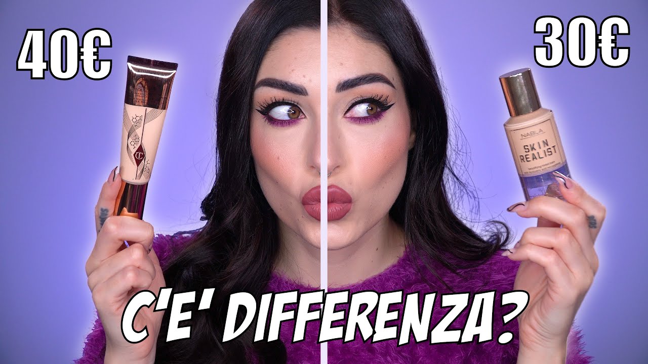 SKIN REALIST VS. BEAUTIFUL SKIN 🤔 Nabla VS Charlotte Tilbury