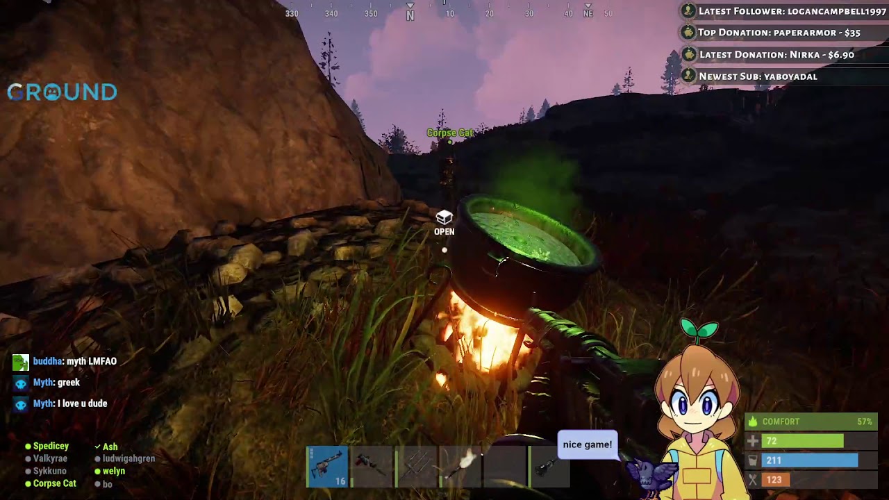 CORPSE grenades himself | OTV & Friends Rust | Ash_on_LoL plays Rust