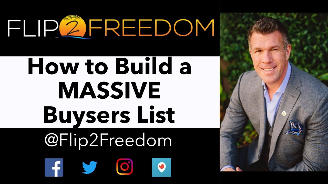 How to Build a MASSIVE Buyers List Using 3 UNIQUE Strategies to Sell Wholesale Properties FAST!