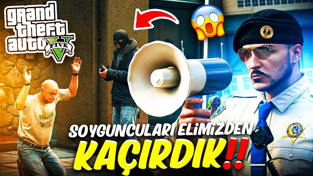GTA 5 HAYDAR İLE POLİSİYE !!! SOYGUNCULARI ELİMİZDEN KAÇIRDIK !!!! (BANKA SOYULDU!!!!) #59