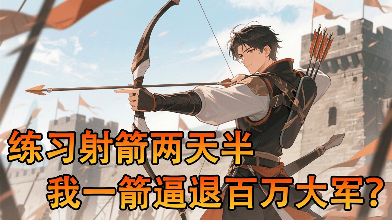 我剛參軍兩天半，就以百步穿楊的箭法擊退了百萬大軍！對面：見鬼了！#小说 #動漫 #穿越 #热血