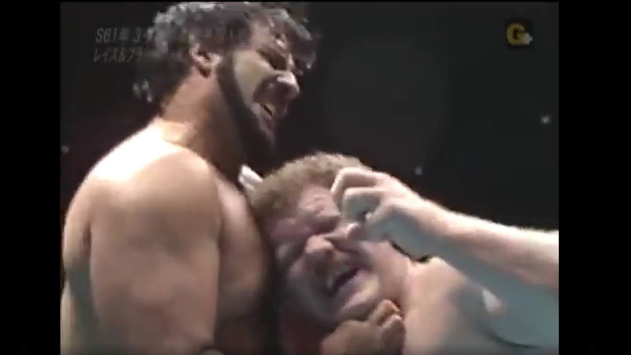 One Man Gang & Tiger Jeet Singh vs Harley Race & Blackwell 1986 03 13