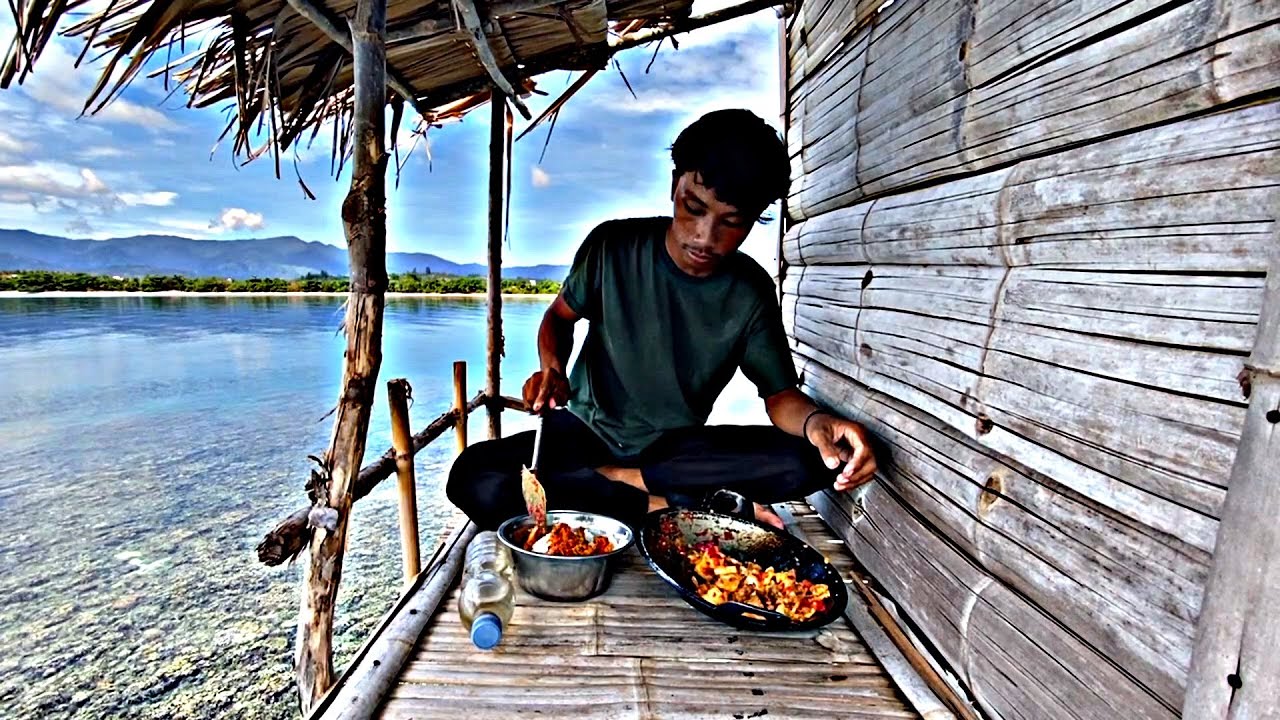 5 HARI FULL BERMALAM DI RUMAH LAUT SAAT HUJAN DERAS & JARING IKAN SAMA PASANG 100 PANCING RAWEI!!