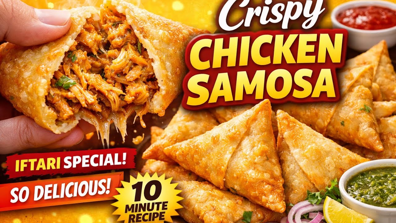“Crispy Chicken Samosa Recipe | Easy Iftar Snack | Ramzan Special” 