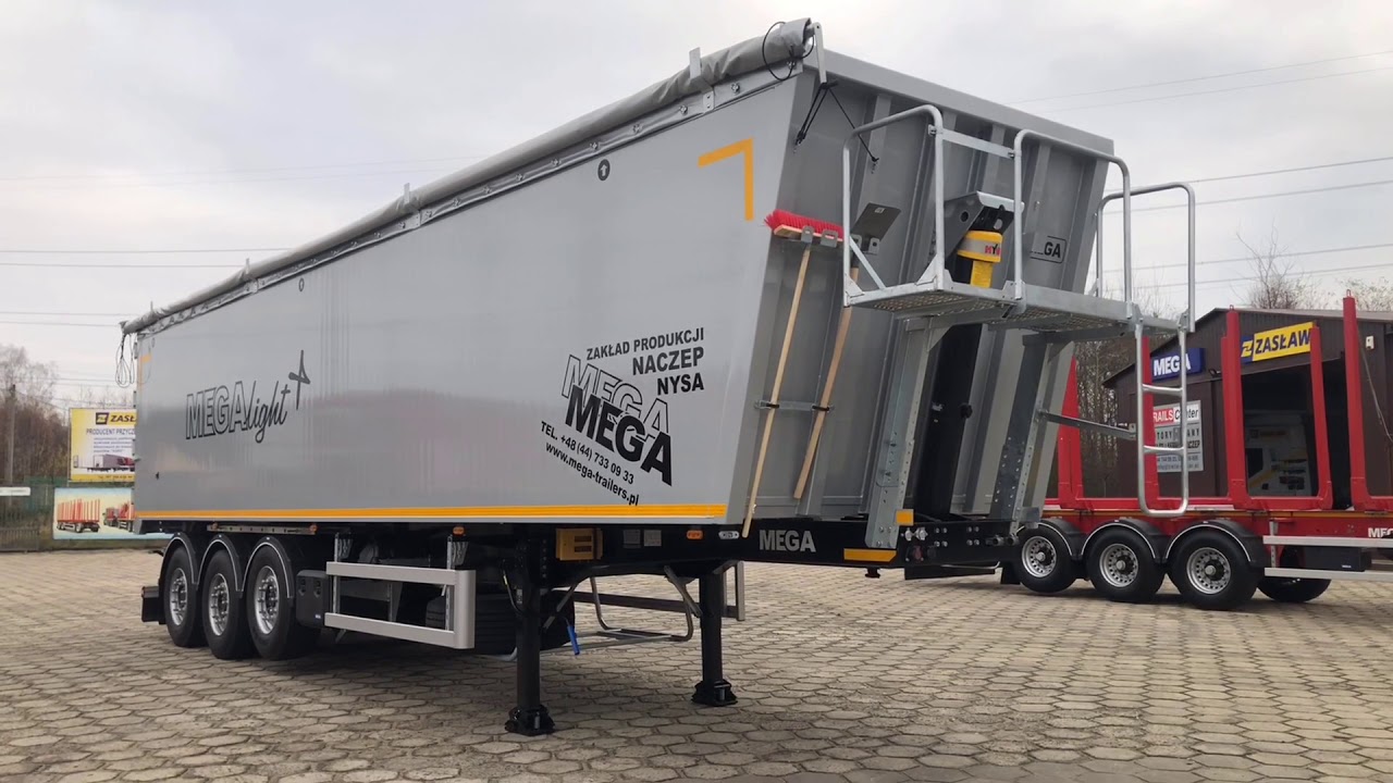 Naczepa wywrotka MEGA lekka obj. 55m3, klapo-drzwi