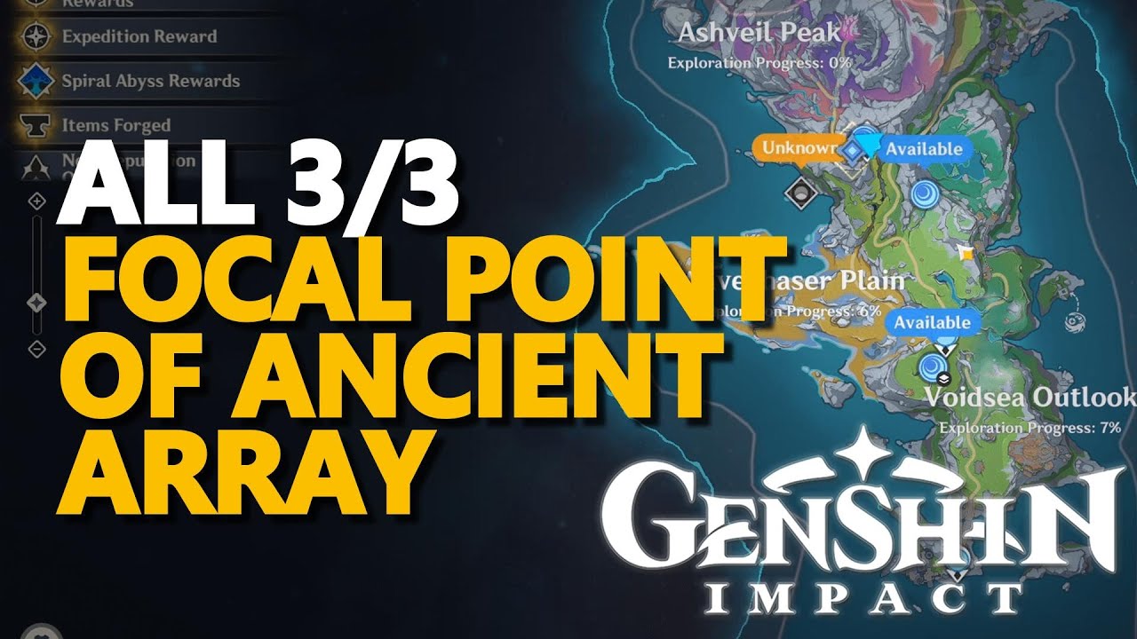 All Focal Point of Ancient Array Genshin Impact