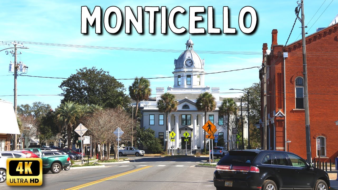Monticello Florida - Driving Through