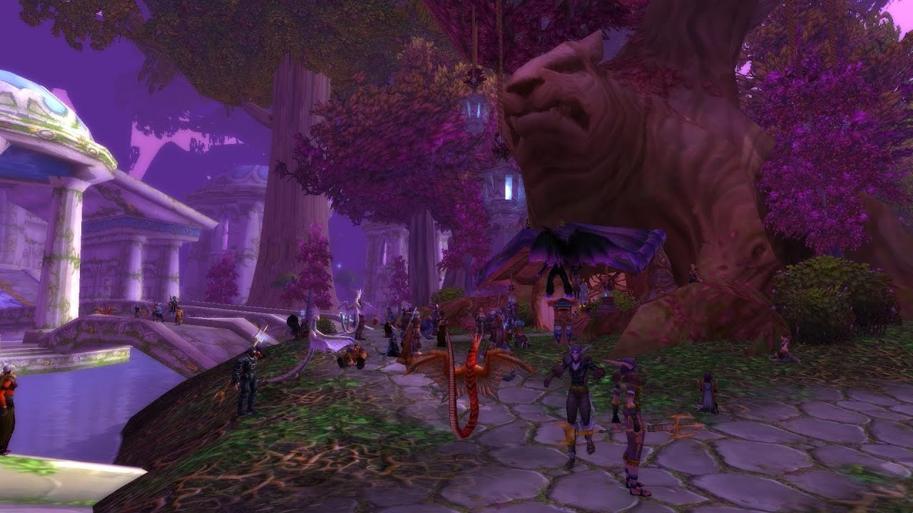 Relax to WOW - Darnassus Auction House Background