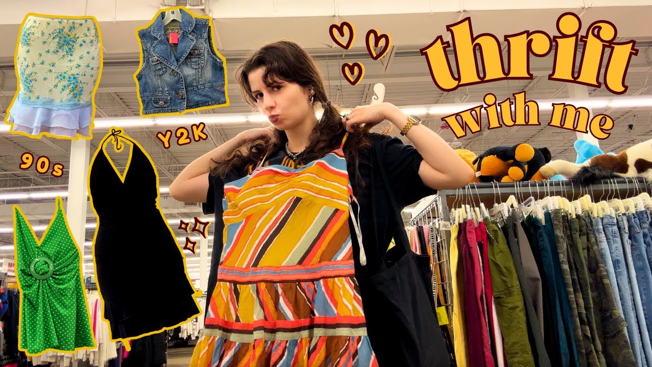 THRIFT WITH ME + Try-On Vintage Haul *Y2K/90s staples from NJ*
