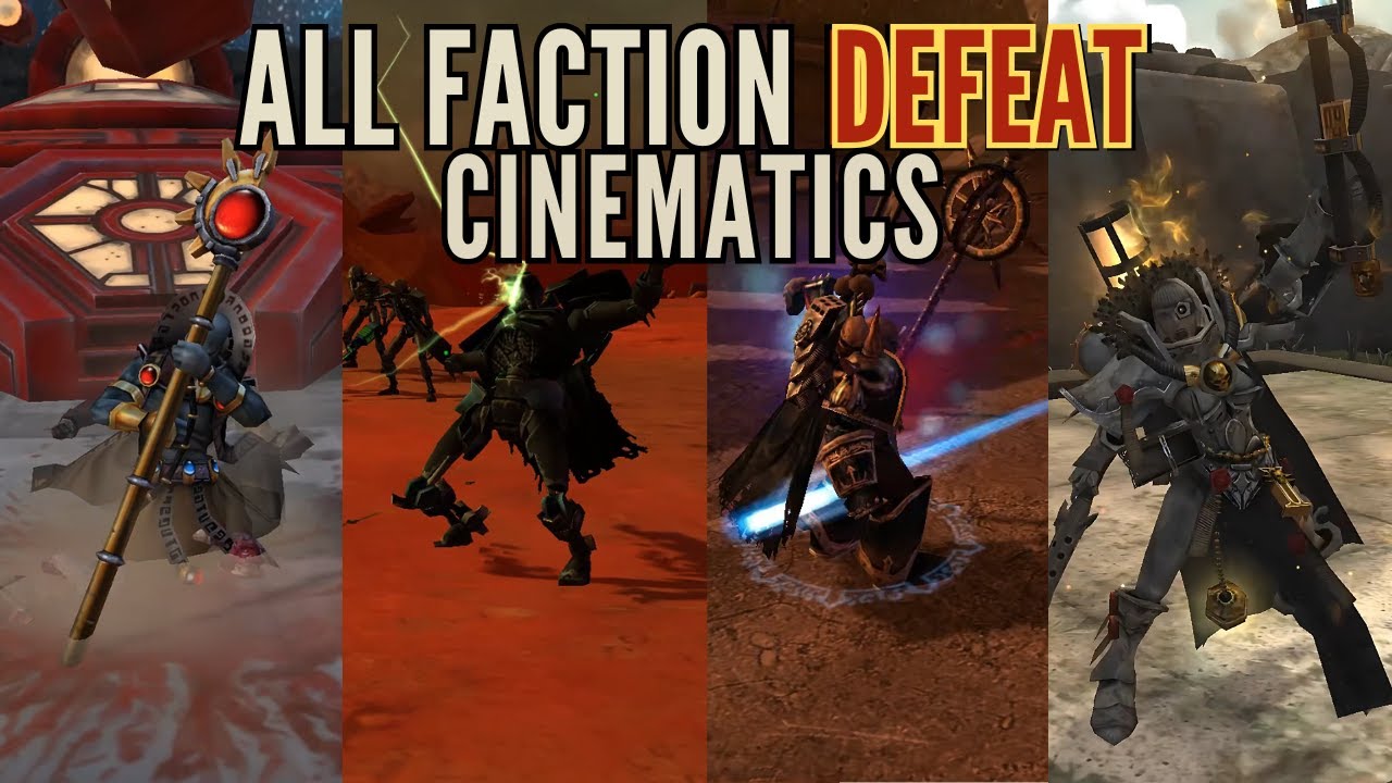 Dawn of War: Soulstorm – All Faction Stronghold Intros & Defeat Cinematics | Warhammer 40K