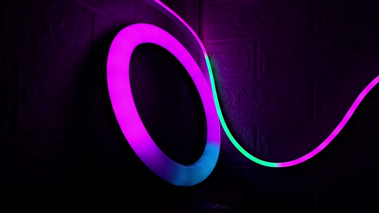 Neon Ring in the Dark  -  Ambient Glow
