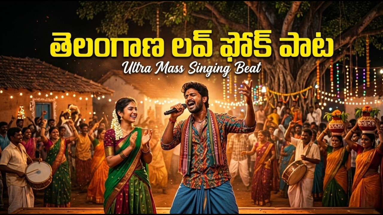 తెలంగాణ లవ్ ఫోక్ సాంగ్ | New Folk Song 2026 | Telugu Mass Folk Song #folksong #telengana #telugusong