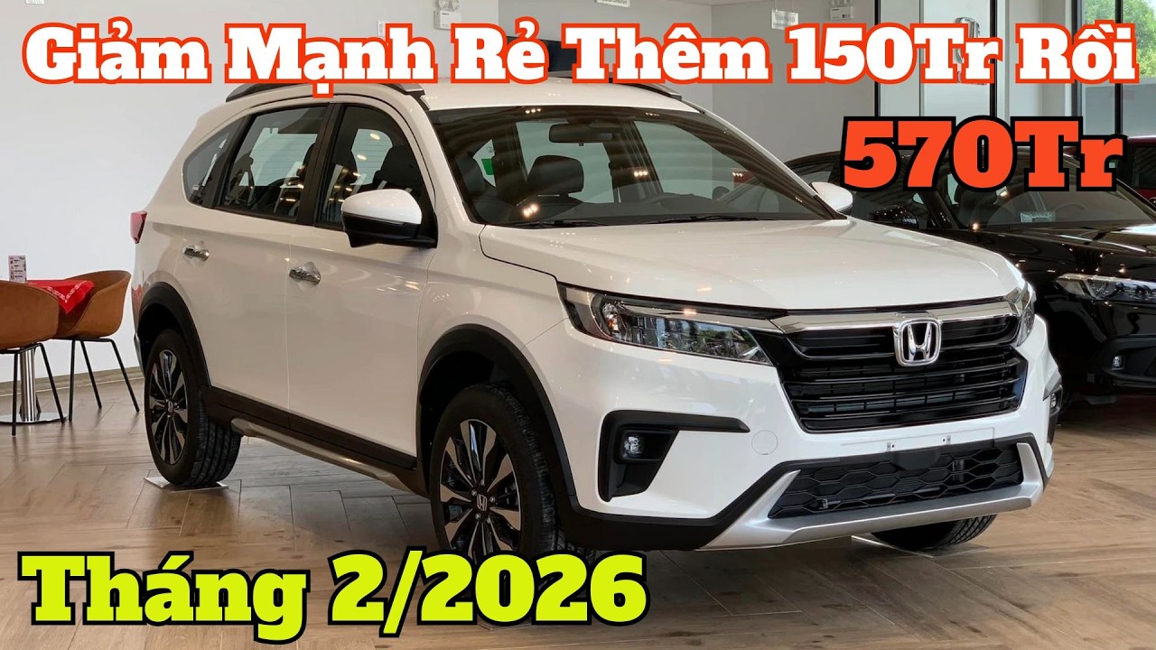 Giá Khuyến Mại Honda BRV Tháng 2. Giảm Mạnh Rẻ Thêm 150Tr, Lấy Xe 7 Chỗ Này Ok ?| CarTVnew