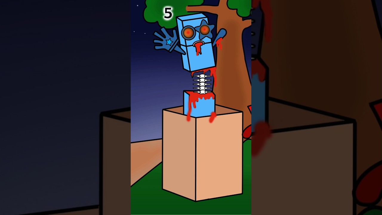 Oh No! Numberblock 8 Falls After Zombie Battle! 