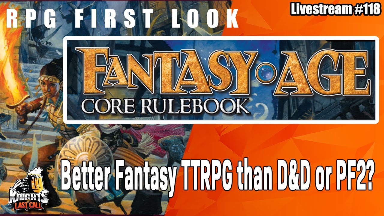 Fantasy Age 2e - Sword & Sorcery adventure - RPG First Look! - Livestream #118