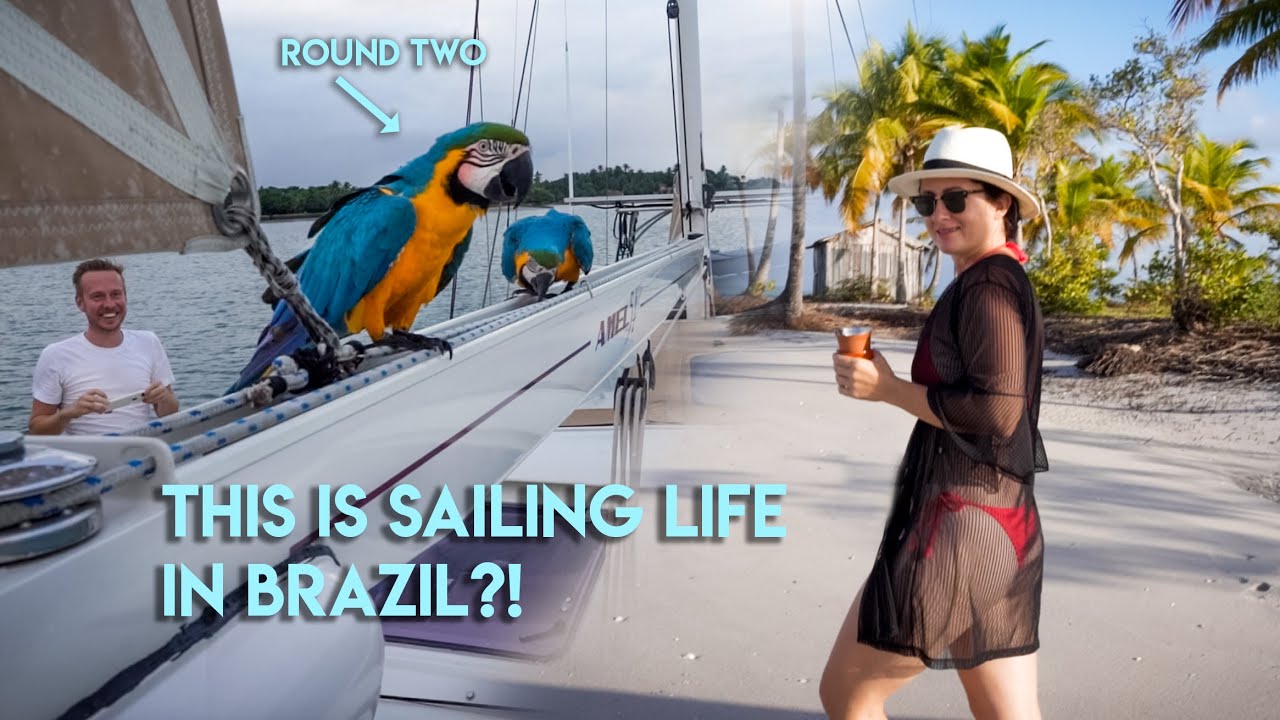 Boarded by wild MACAWS a SECOND TIME!? We love sailing in BRAZIL!🇧🇷 - Outside Watch Vlog #28