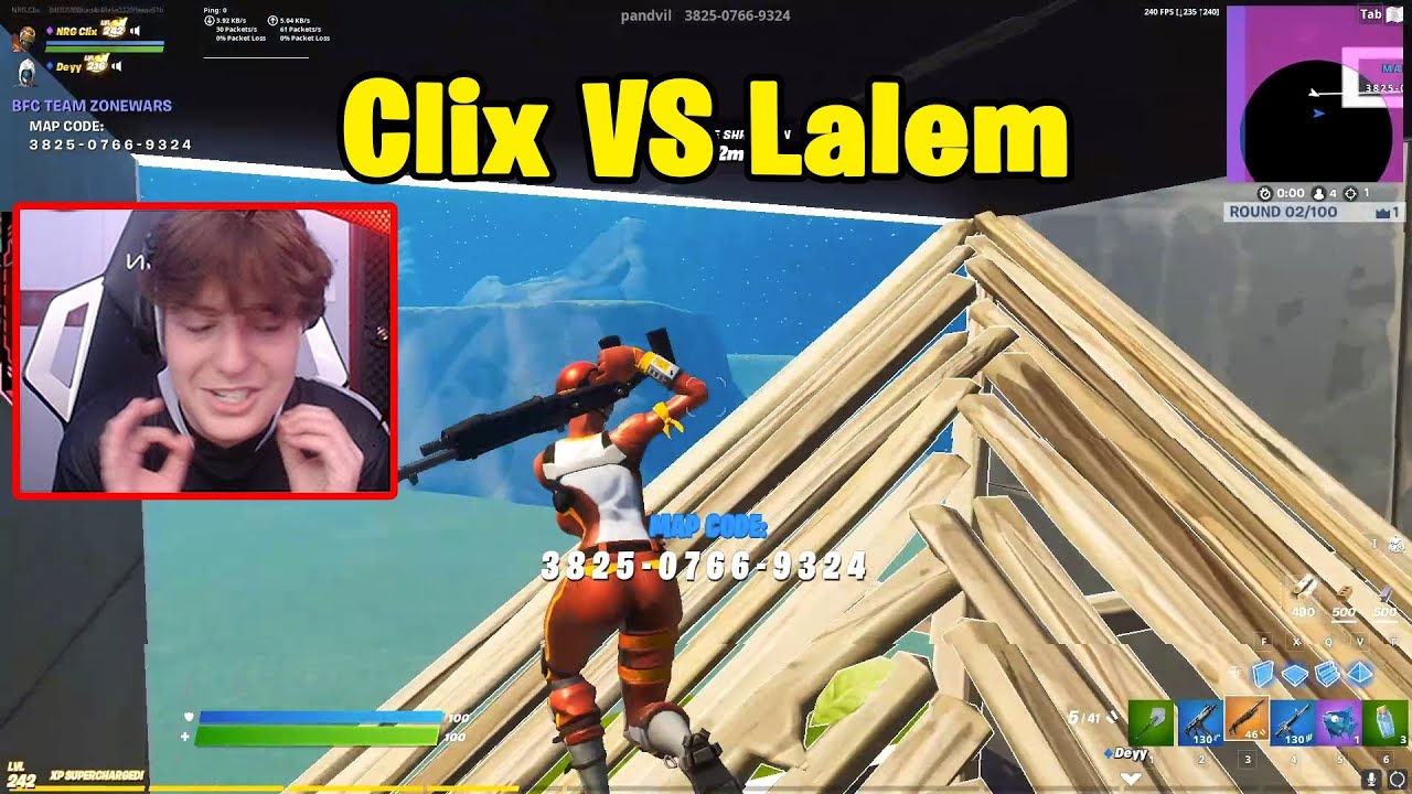 Clix & Deyy VS Lalem and DukezFN 2v2 Zone Wars Wagers then this Happened...