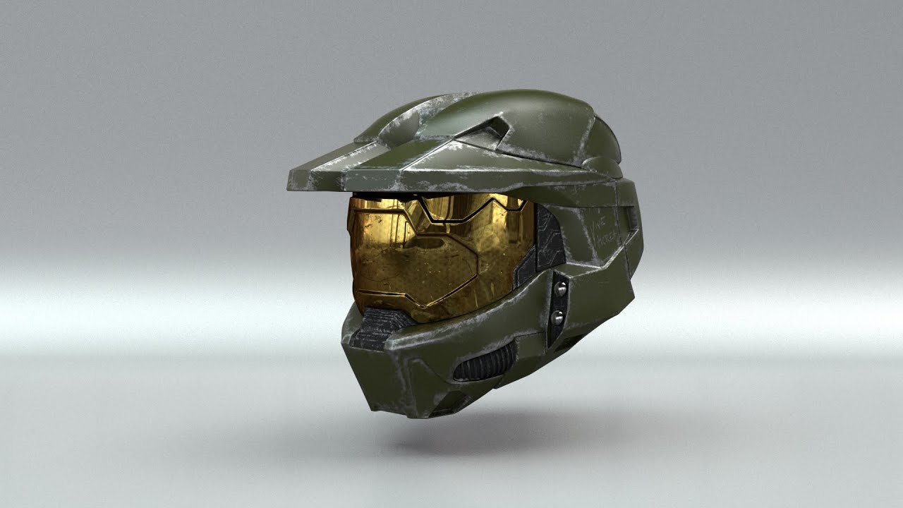 Master Chief's Helmet modeling timelapse
