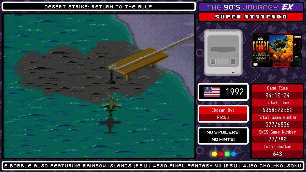 The 90's Journey EX - Game #577: Desert Strike: Return to the Gulf (Part 2, SNES)