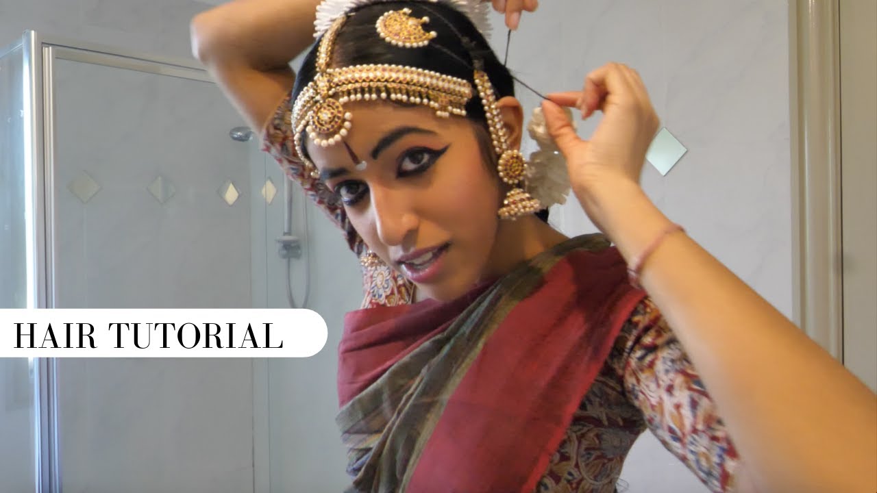 Indian Classical Dance Hair Tutorial | Bharatanatyam Dance