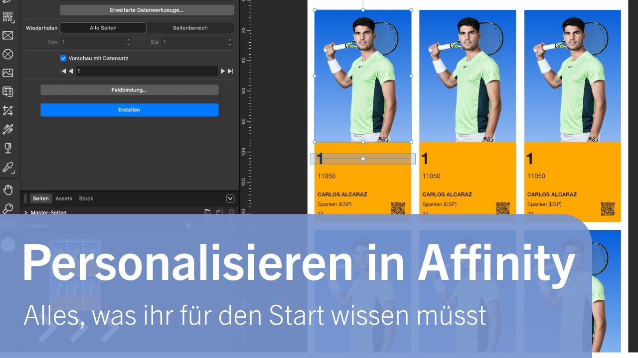 Alles, was ihr zum Personalisieren in Affinity wissen müsst
