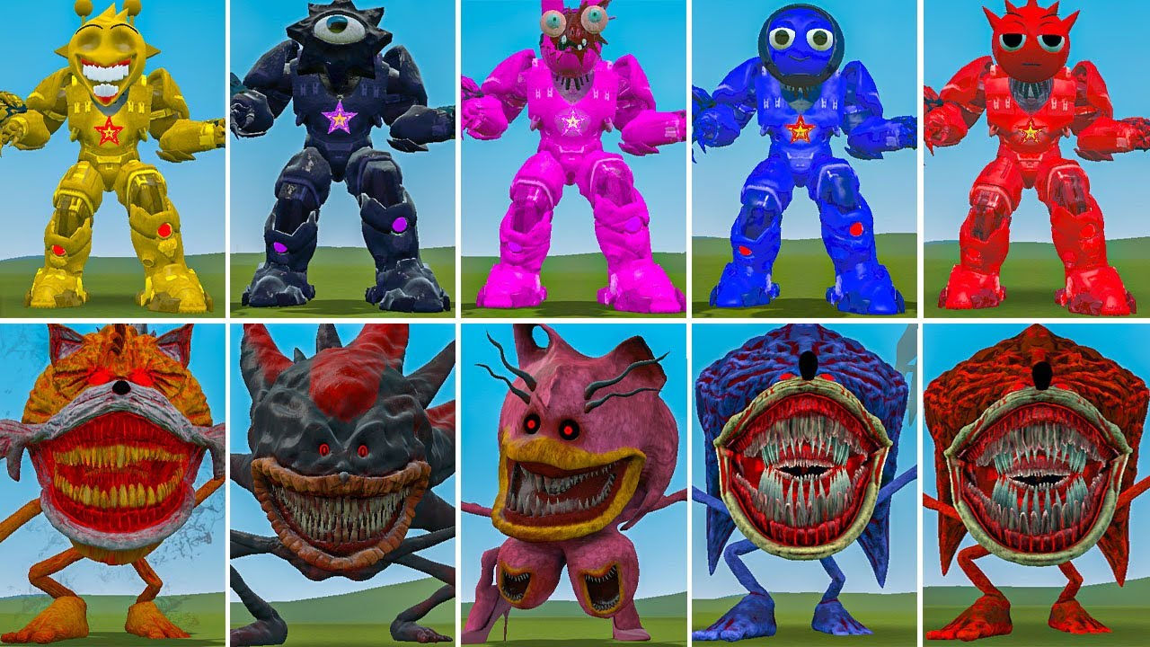 ALL MECHA TITAN SPRUNKI FAMILY VS ALL ZOOCHOSIS SONIC FAMILY ? In Garry's Mod!,...