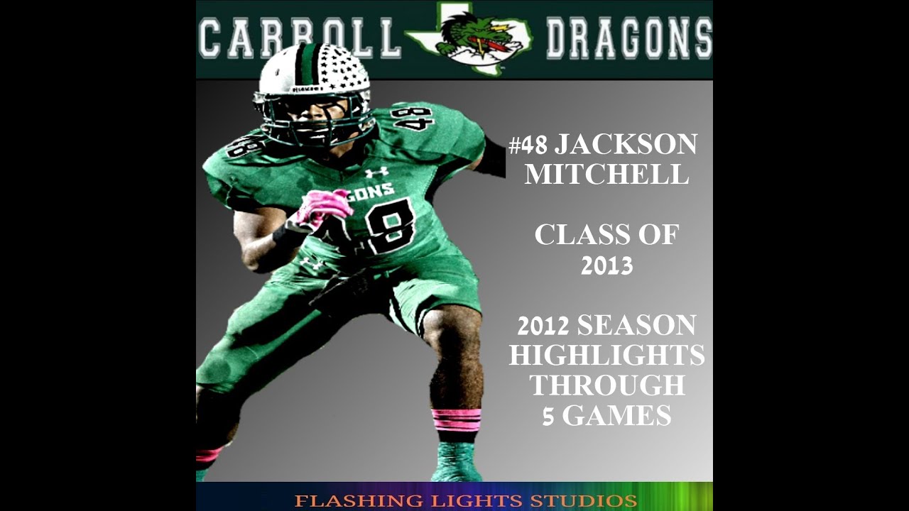 #48 LB Jackson Mitchell 2012 | Highlights From 5 Games