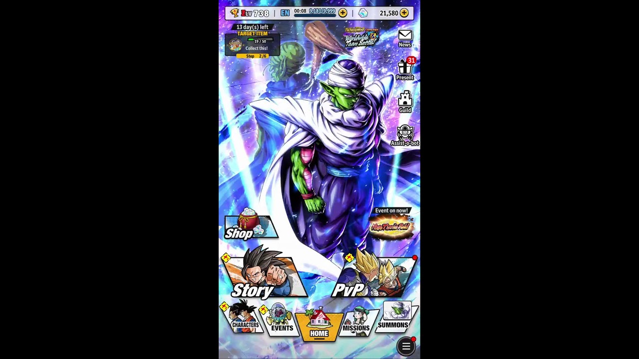 DB Legends F2Pday 2589 LR piccolo summon