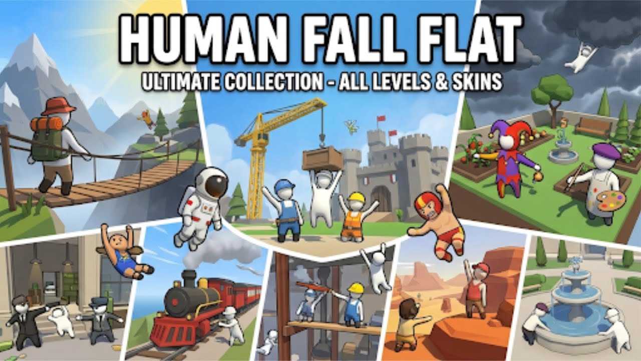 Human Fall Flat Gameplay | Funny Physics Puzzle Game#HumanFallFlat #FunnyGameplay #PuzzleGame