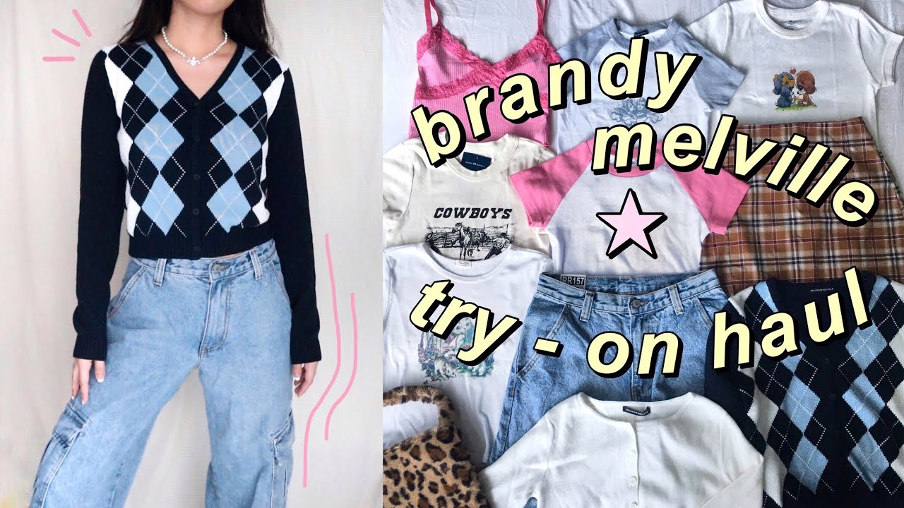 brandy melville try-on haul + giveaway ☆