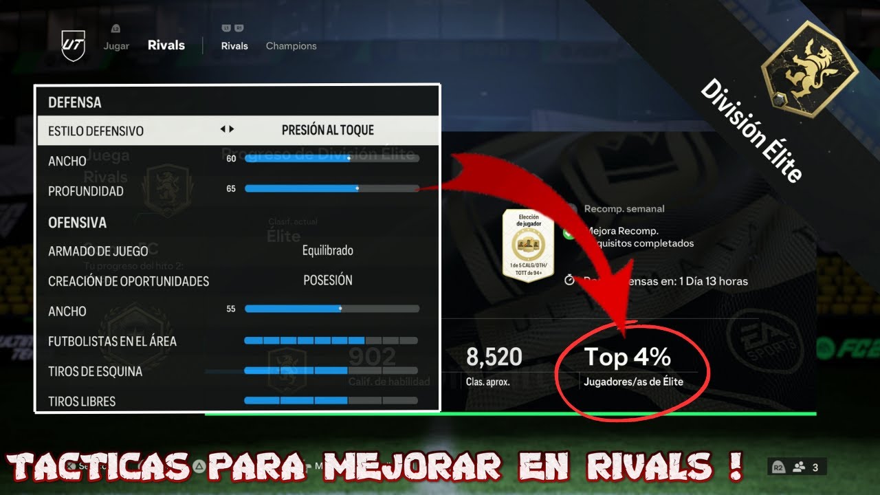 ASI LLEGUE AL TOP 4% DEL MUNDO EN DIVISION RIVALS EN FC 24 ! TACTICAS Y FORMACIONES !