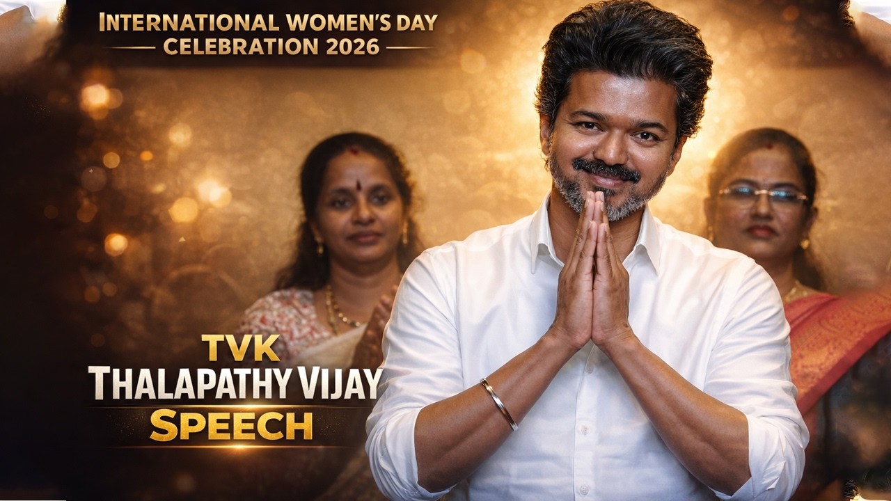 🔴International Women’s Day Celebration 2026 | TVK Thalapathy Vijay Speech | Vijay Latest Speech