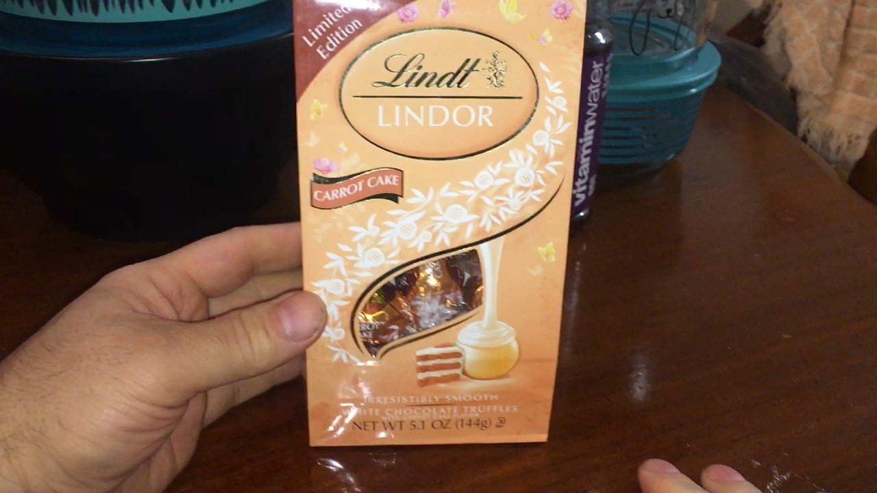 Давайте попробуем шоколадные трюфели Lindt Lindor со вкусом морковного пирога, лимитированная серия.